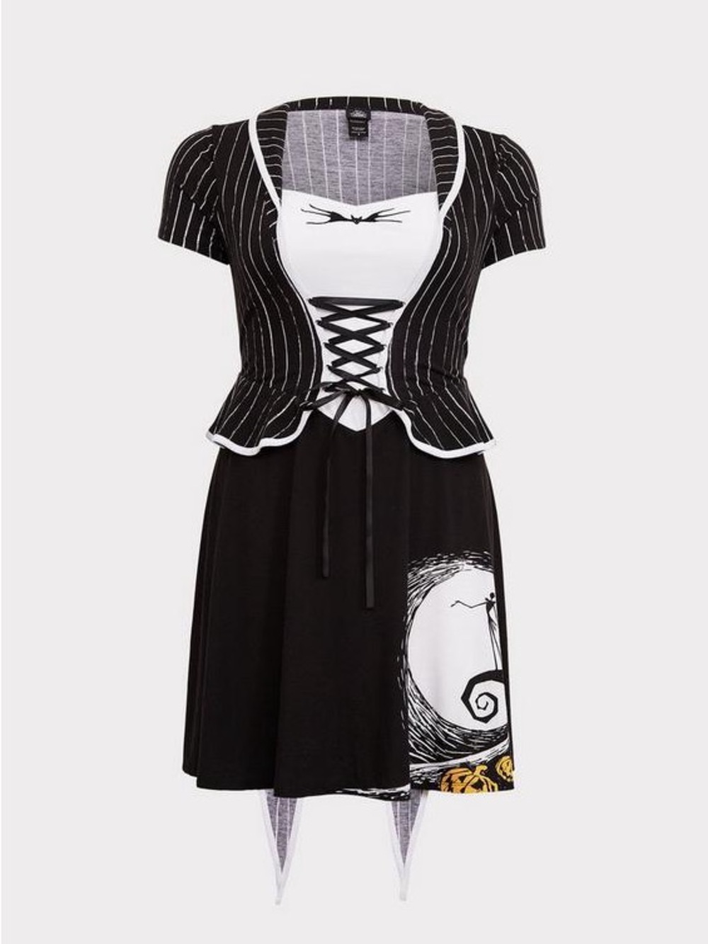 💀 Torrid The Nightmare Before Christmas Jack Skellington Skater Dress